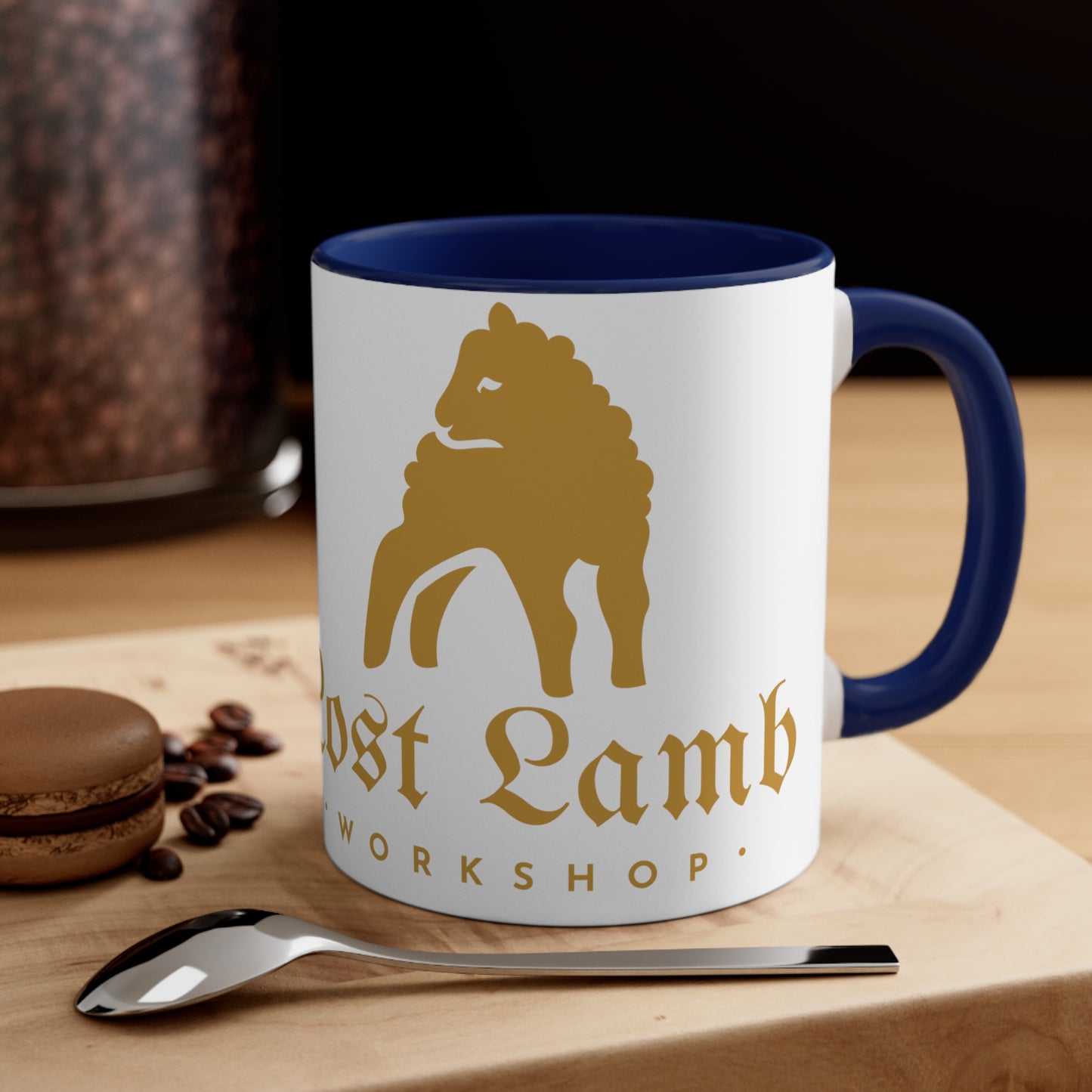 Lost Lamb Workshop - Logo - Accent Coffee Mug, 11oz - Multiple Color Options