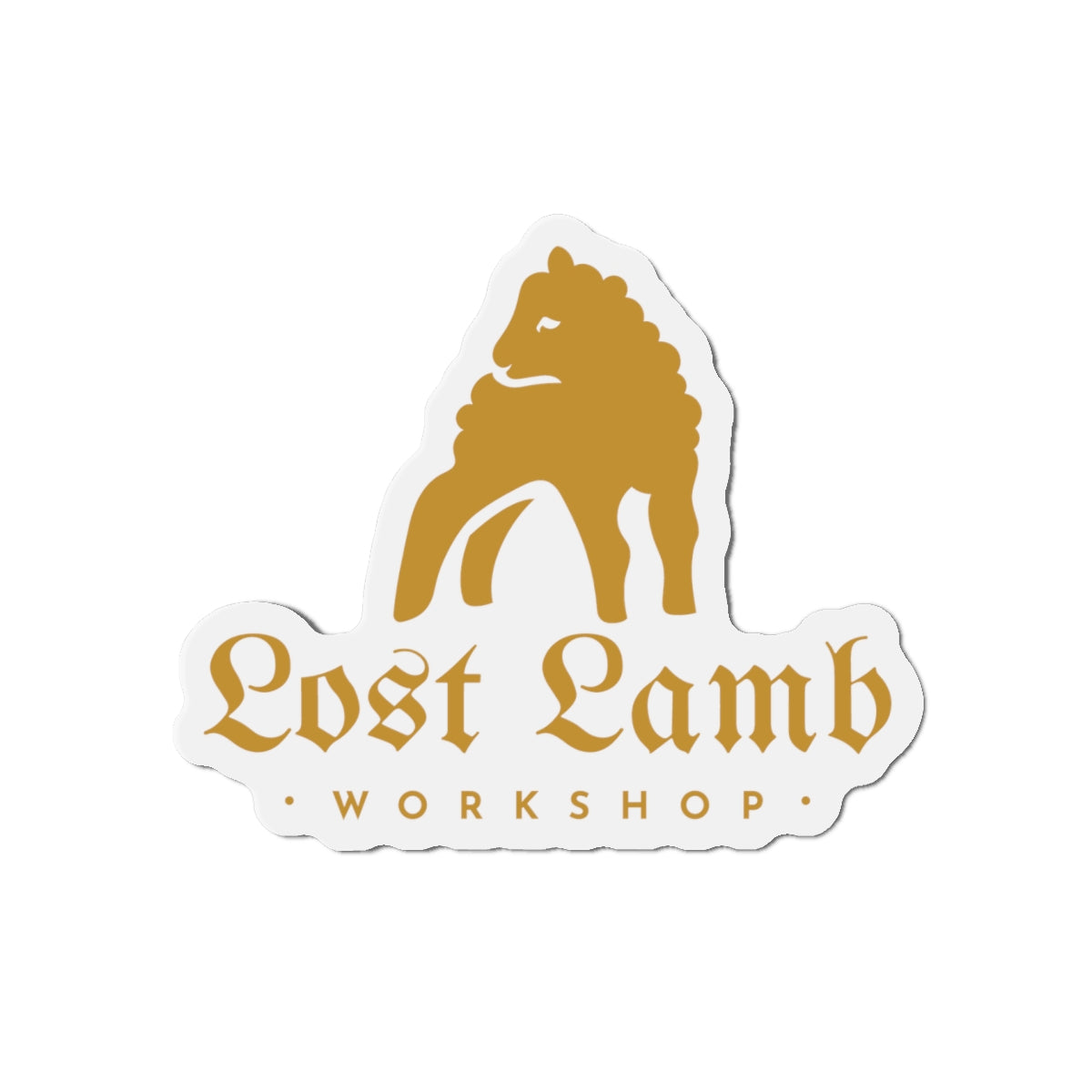 Lost Lamb Workshop Logo - Die-Cut Magnets