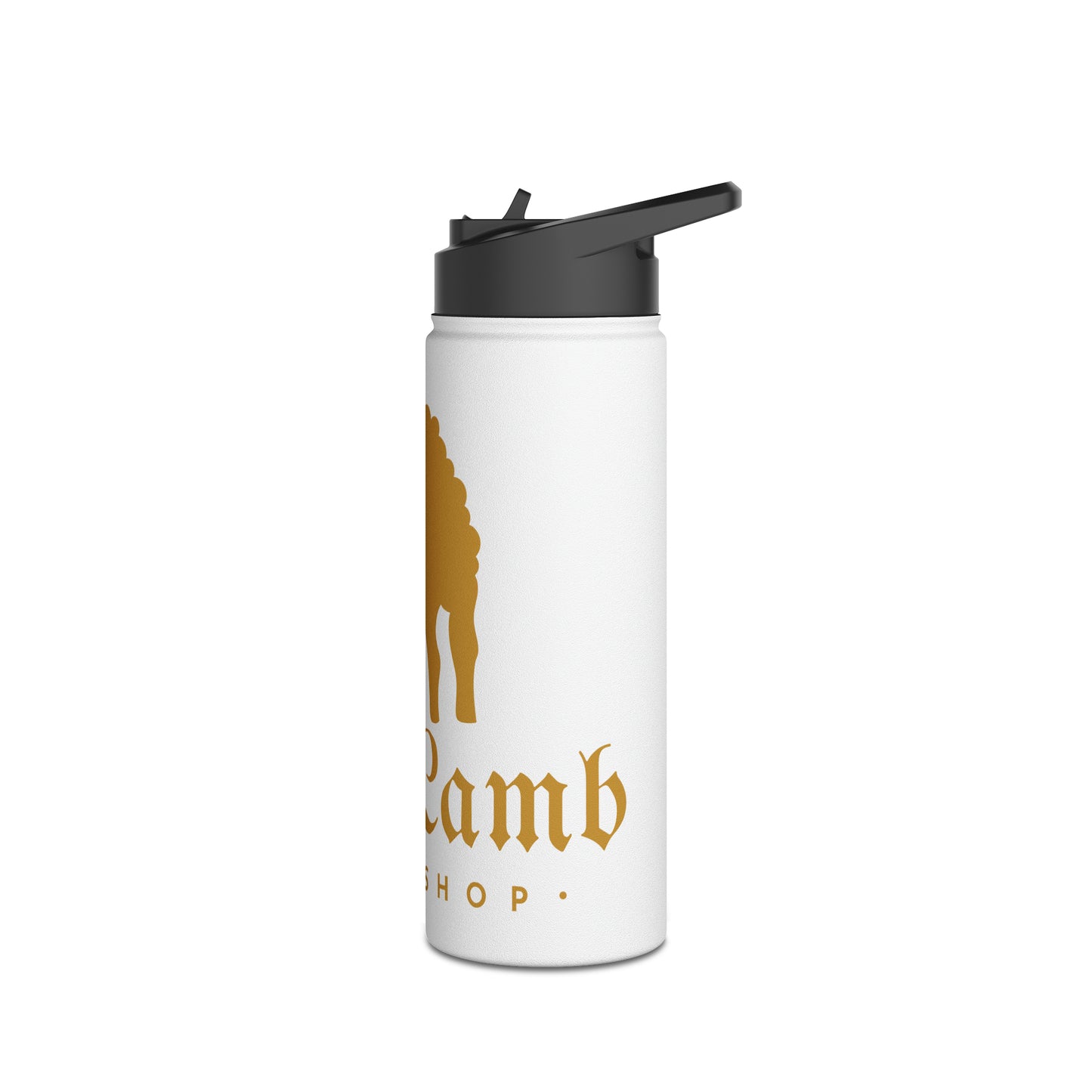 Lost Lamb Workshop Stainless Steel Water Bottle With Lid White