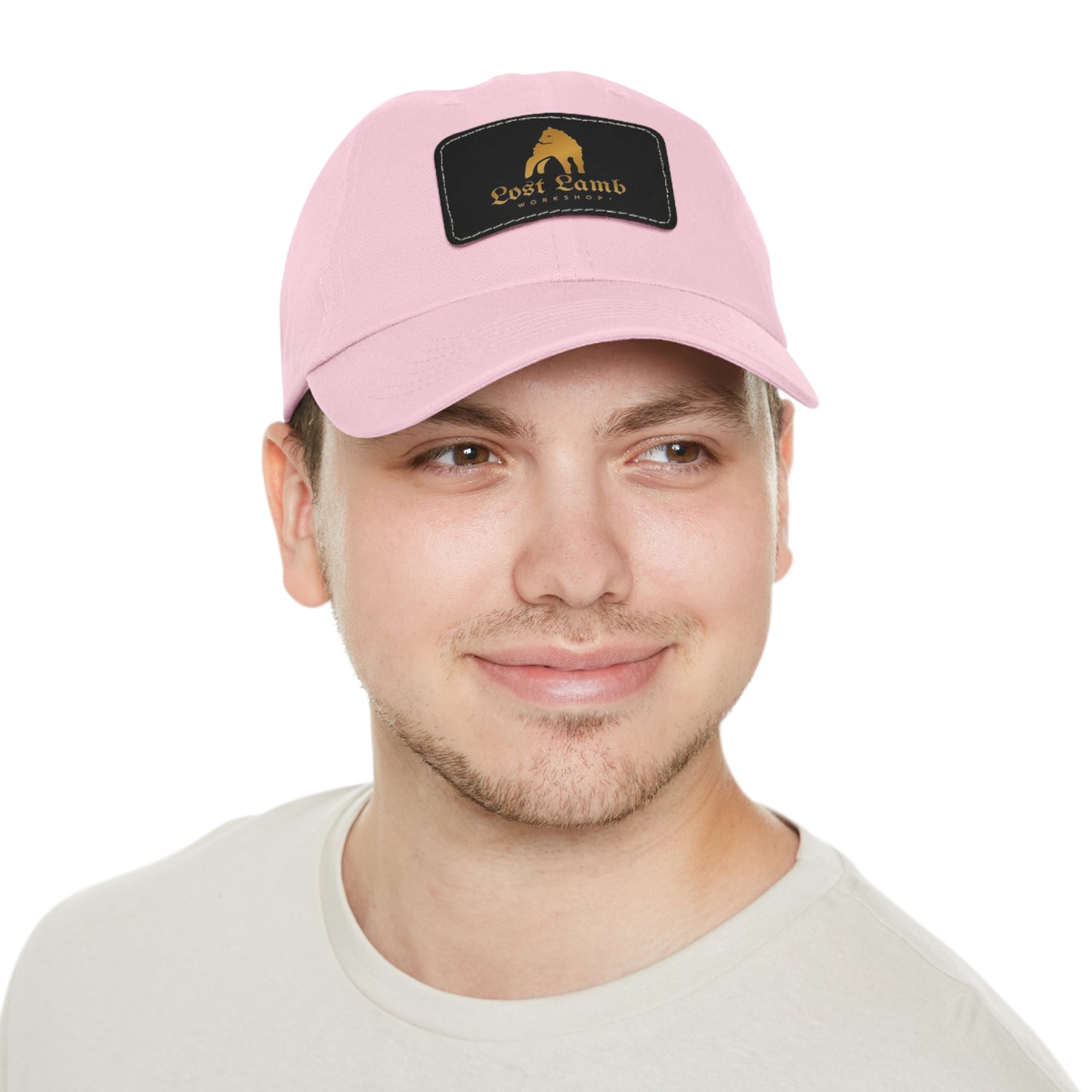 Lost Lamb Workshop Logo Dad Hat with Leather Patch