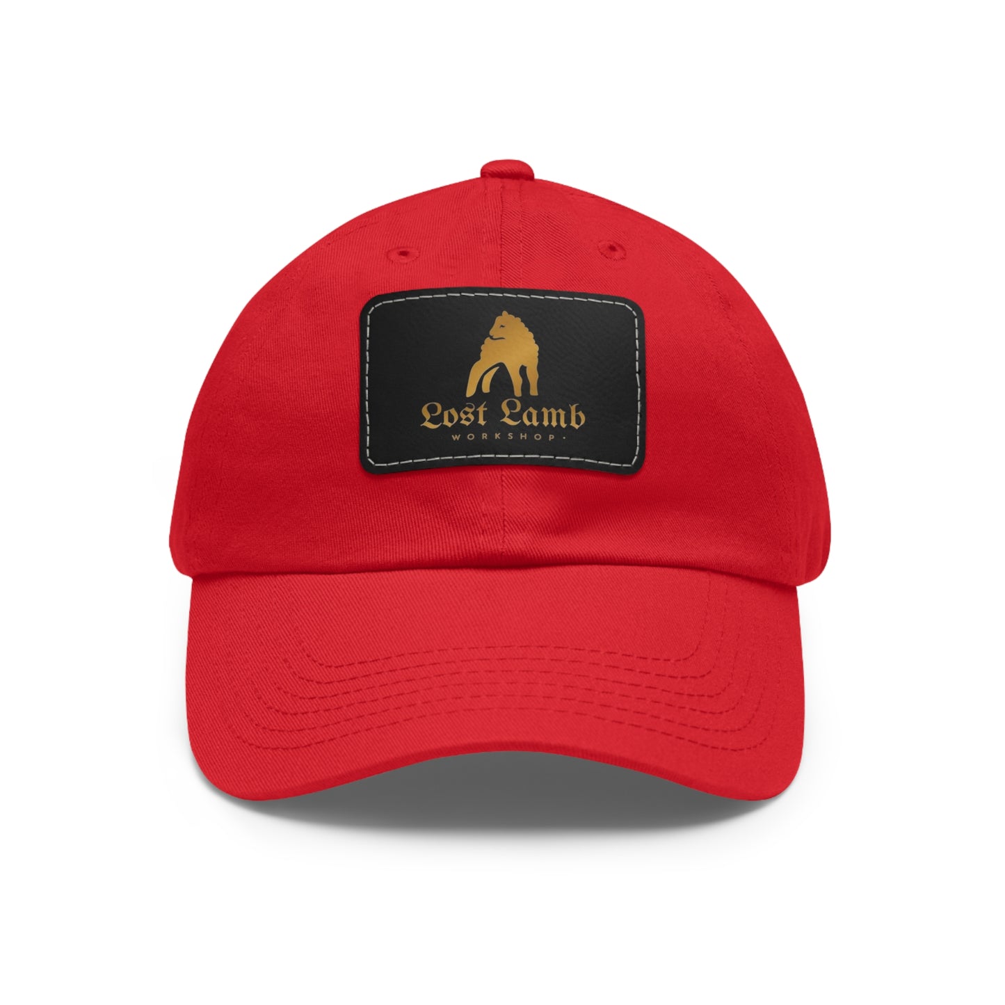 Lost Lamb Workshop Logo Dad Hat with Leather Patch