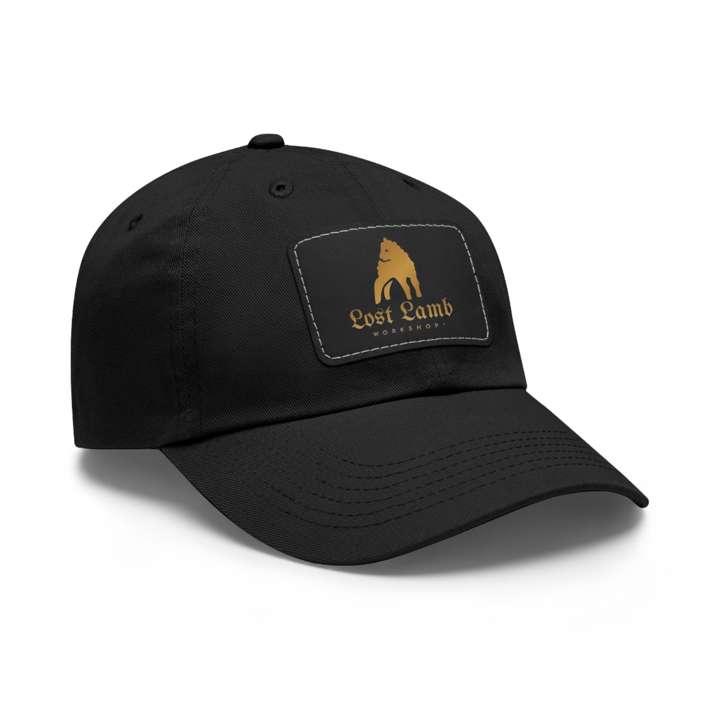 Lost Lamb Workshop Logo Dad Hat with Leather Patch