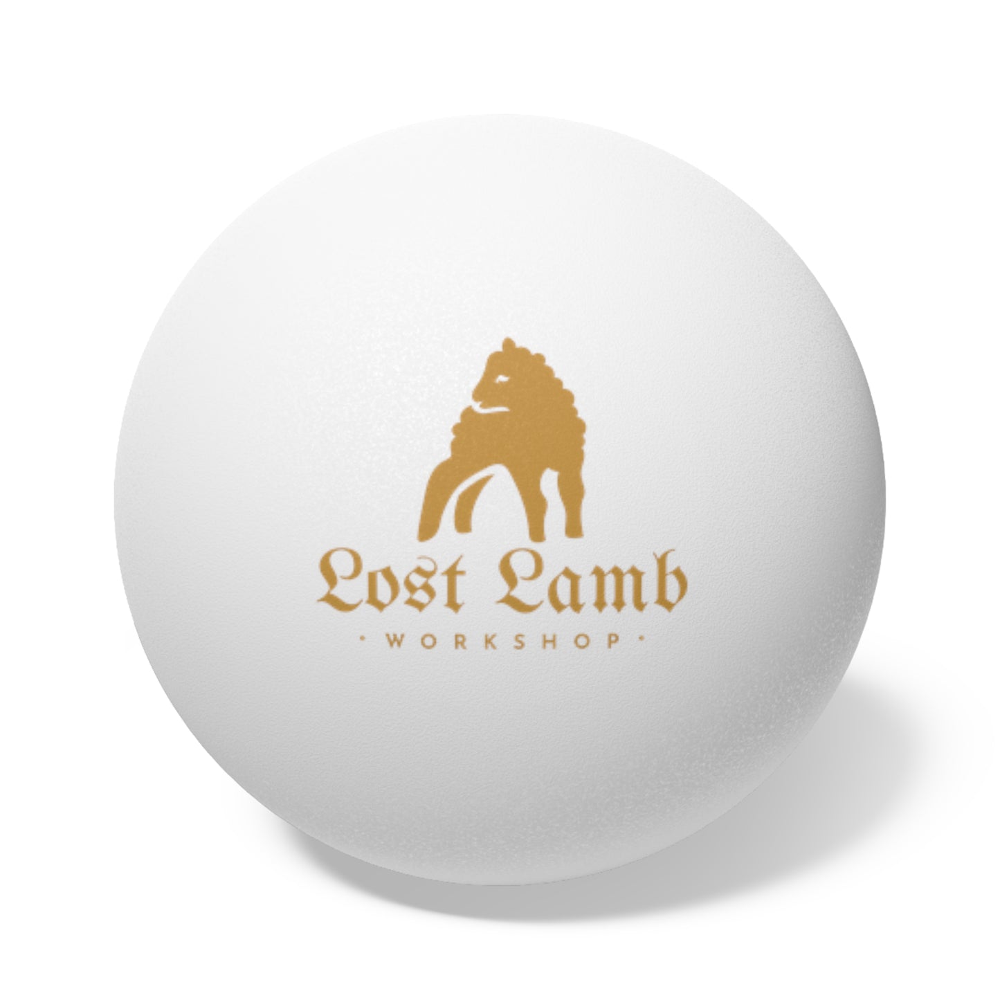 Lost Lamb Workshop - Logo - Ping Pong Balls, 6 pcs - Game Night - College Parties