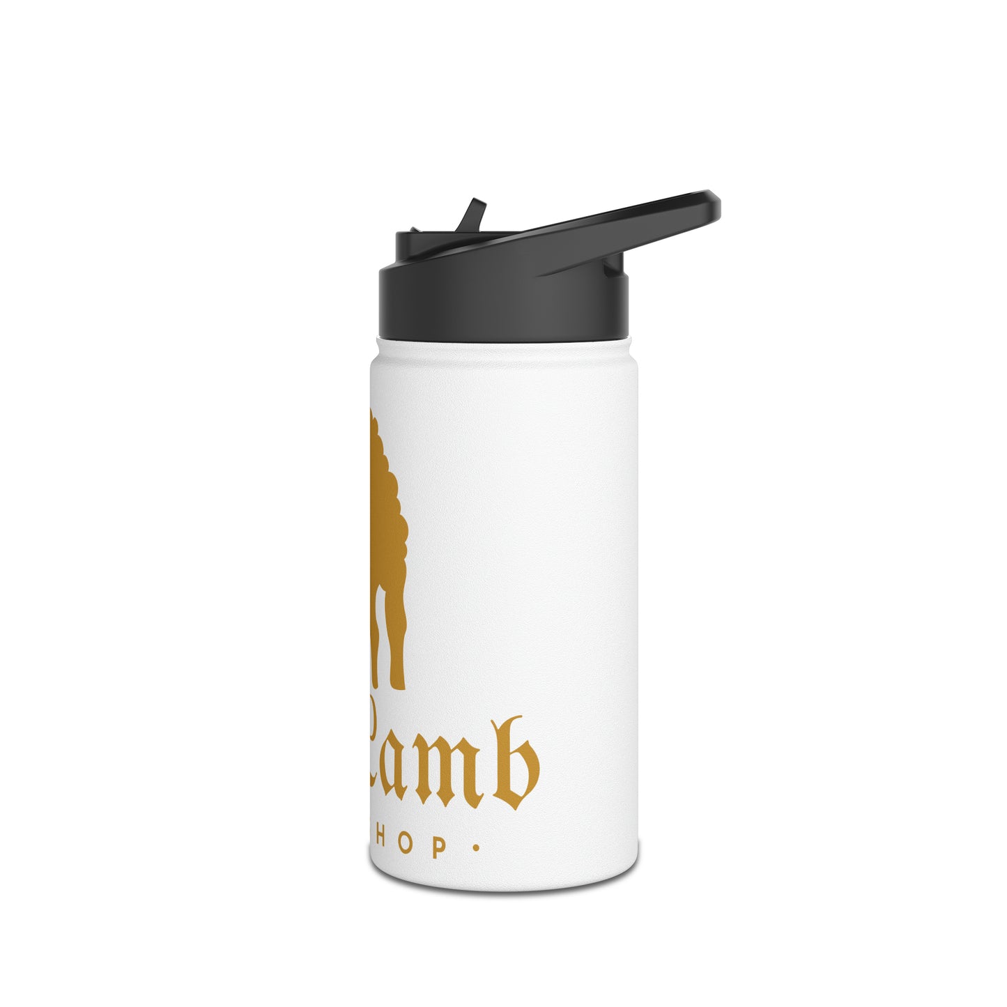 Lost Lamb Workshop Stainless Steel Water Bottle With Lid White