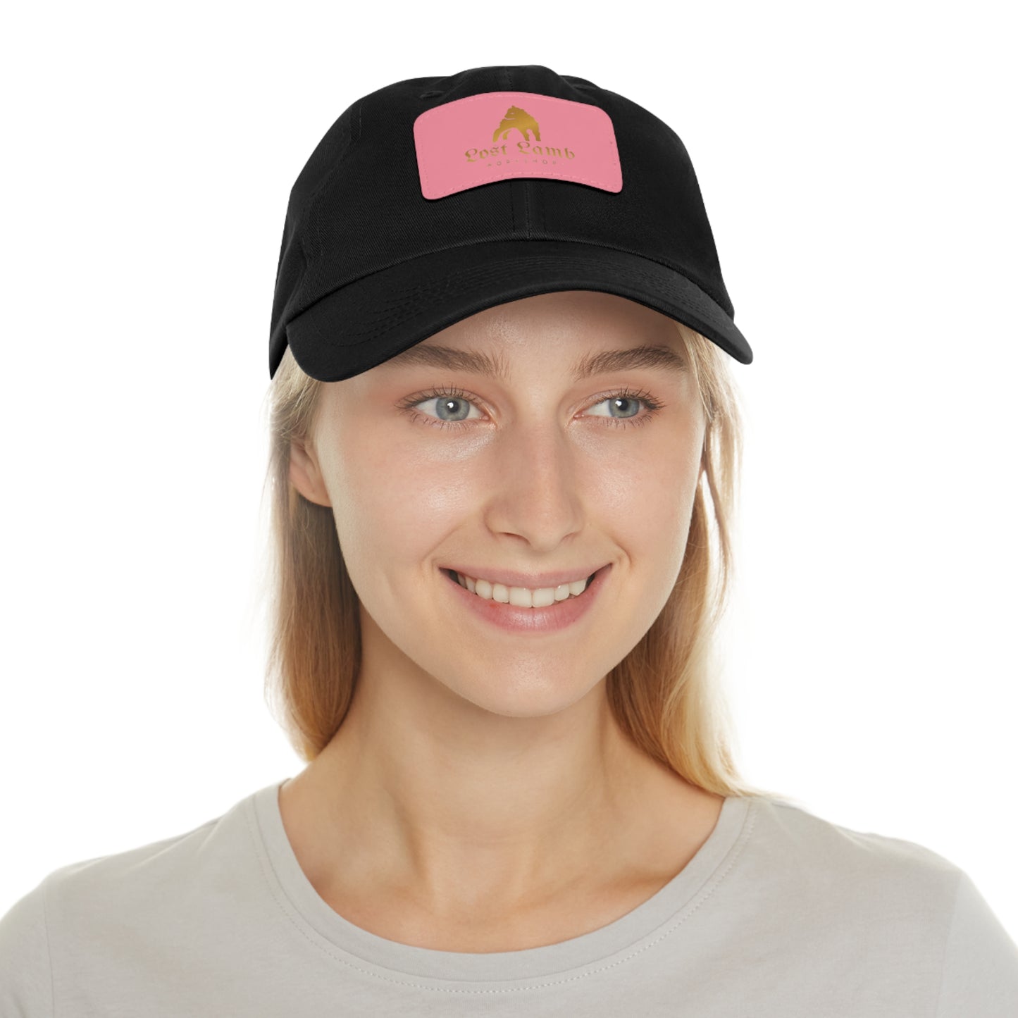 Lost Lamb Workshop Logo Dad Hat with Leather Patch