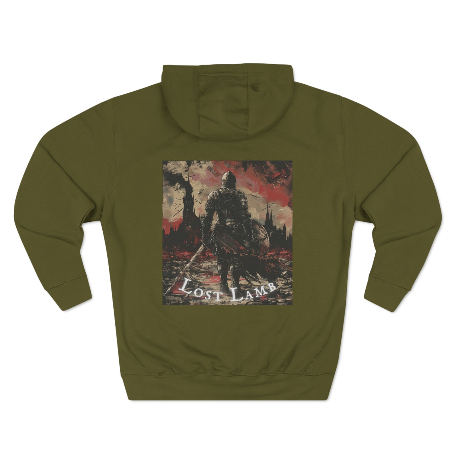 Into the Fray - Three-Panel Fleece Hoodie