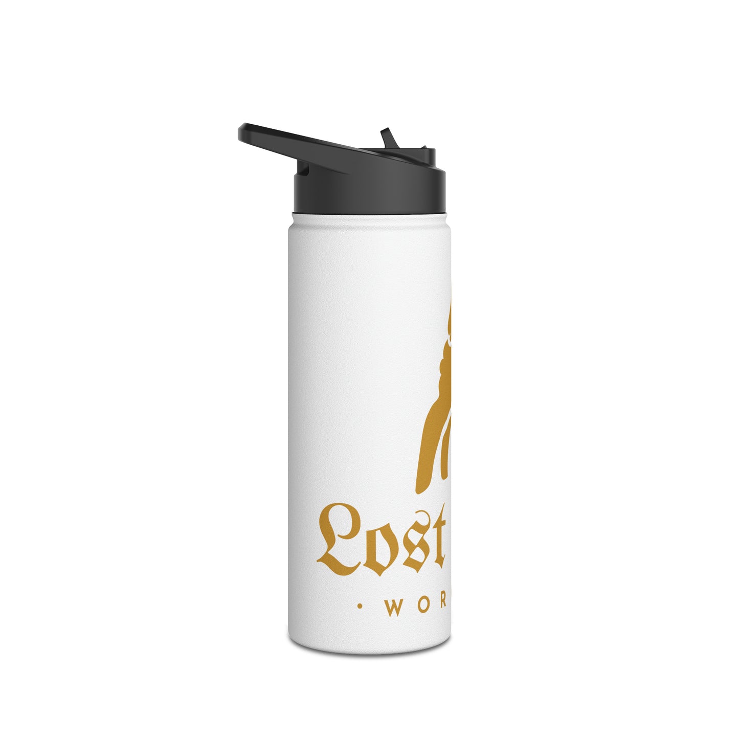 Lost Lamb Workshop Stainless Steel Water Bottle With Lid White