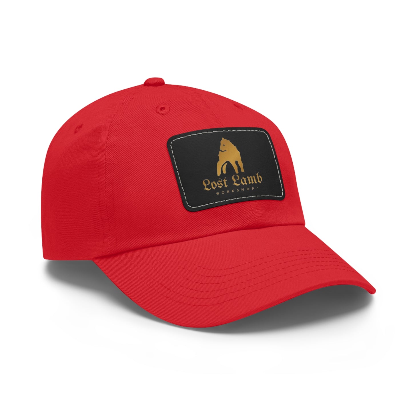 Lost Lamb Workshop Logo Dad Hat with Leather Patch