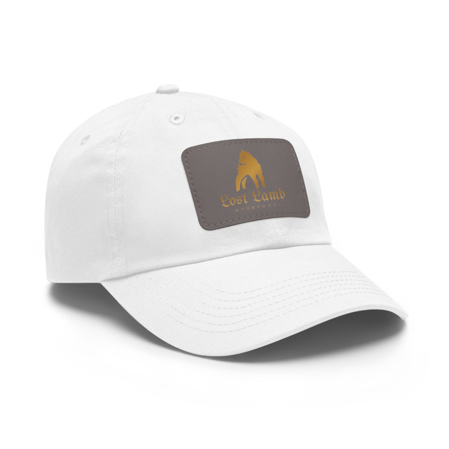 Lost Lamb Workshop Logo Dad Hat with Leather Patch