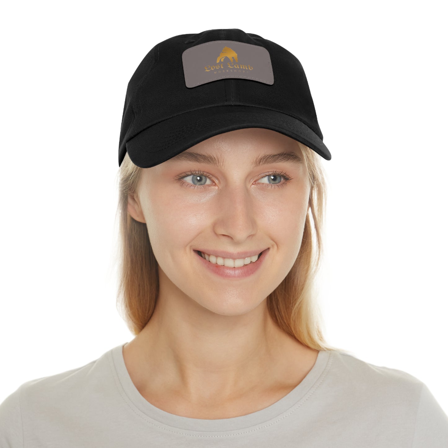 Lost Lamb Workshop Logo Dad Hat with Leather Patch