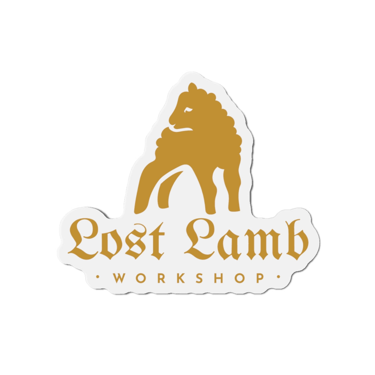 Lost Lamb Workshop Logo - Die-Cut Magnets