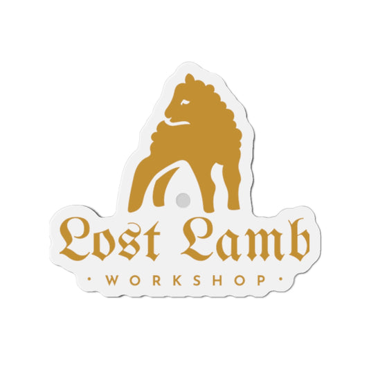 Lost Lamb Workshop Logo - Die-Cut Magnets