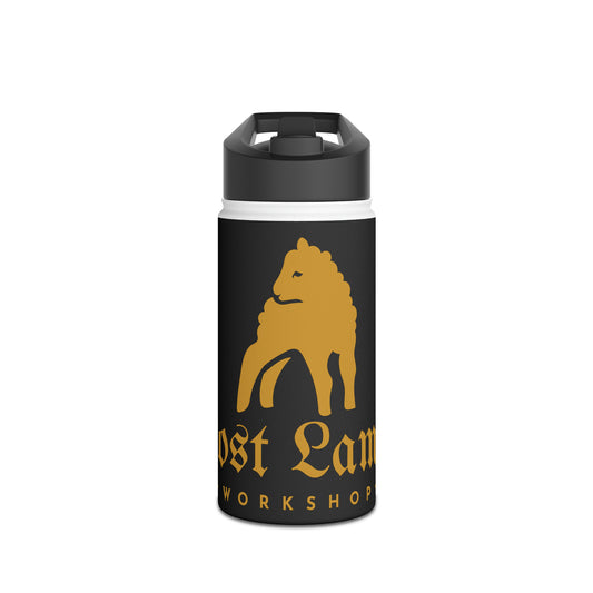 Lost Lamb Workshop Stainless Steel Water Bottle With Lid Black