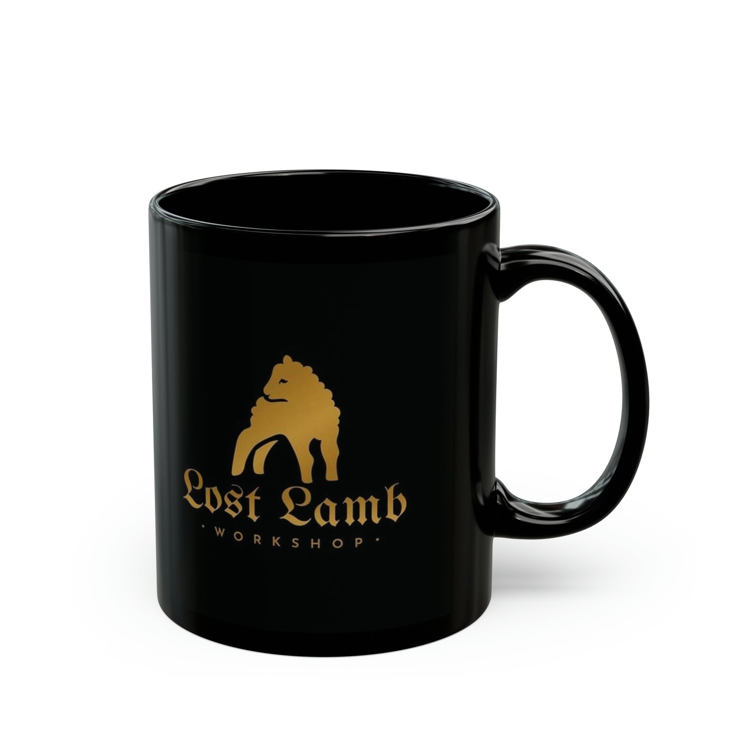 Lost Lamb Workshop Logo - Coffee Tea - Black Mug (11oz, 15oz)