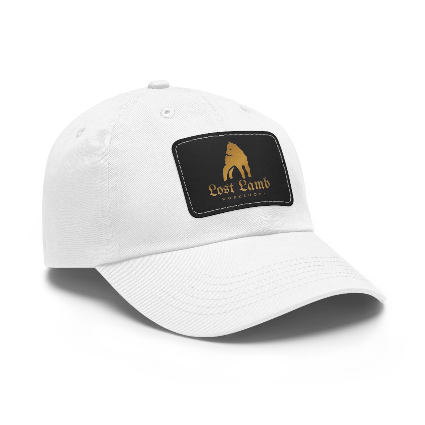 Lost Lamb Workshop Logo Dad Hat with Leather Patch