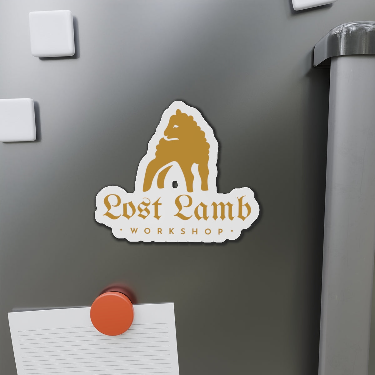 Lost Lamb Workshop Logo - Die-Cut Magnets