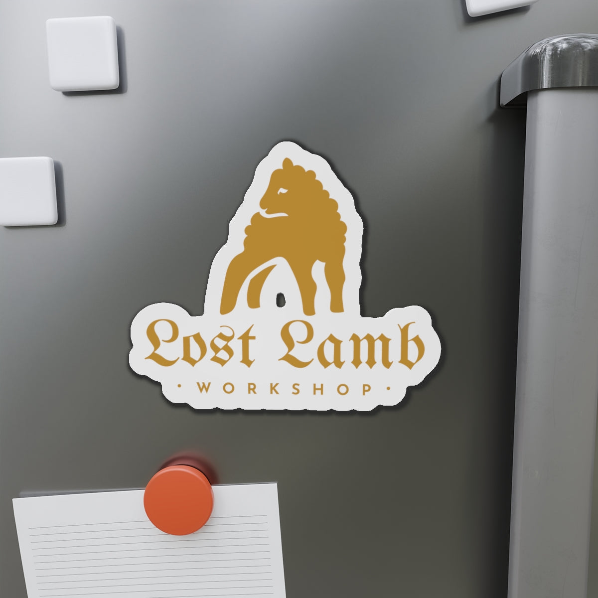 Lost Lamb Workshop Logo - Die-Cut Magnets