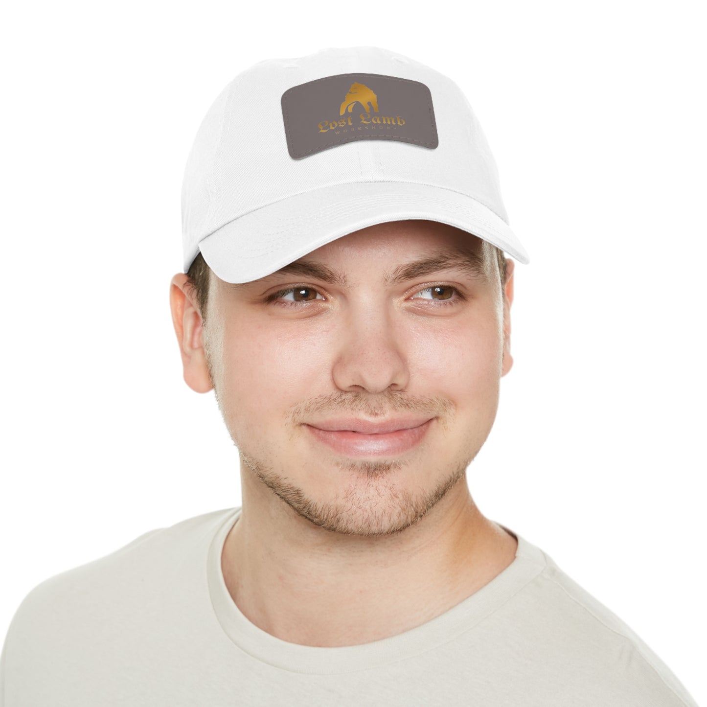 Lost Lamb Workshop Logo Dad Hat with Leather Patch