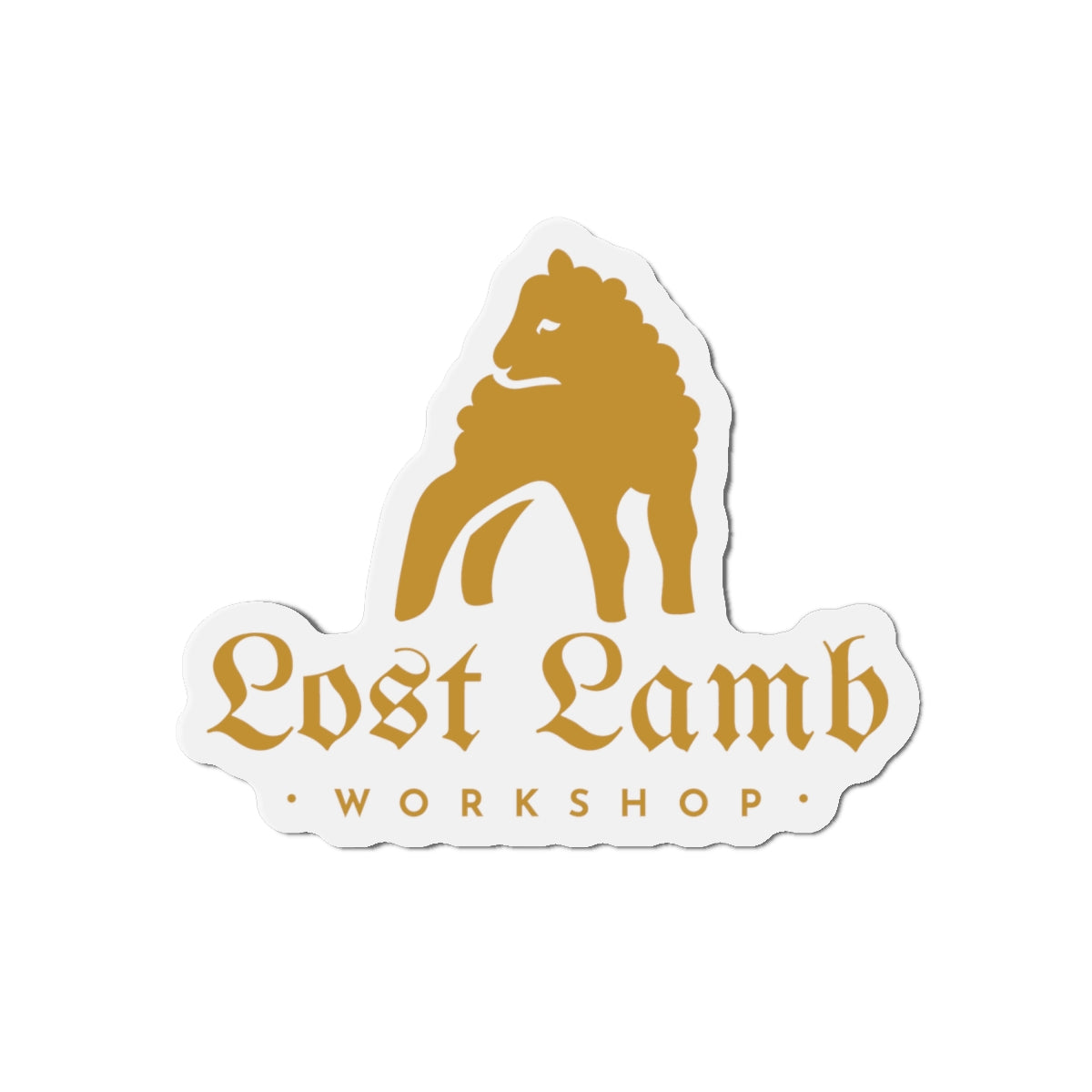 Lost Lamb Workshop Logo - Die-Cut Magnets