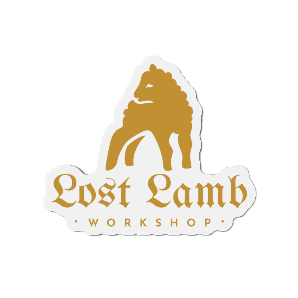 Lost Lamb Workshop Logo - Die-Cut Magnets