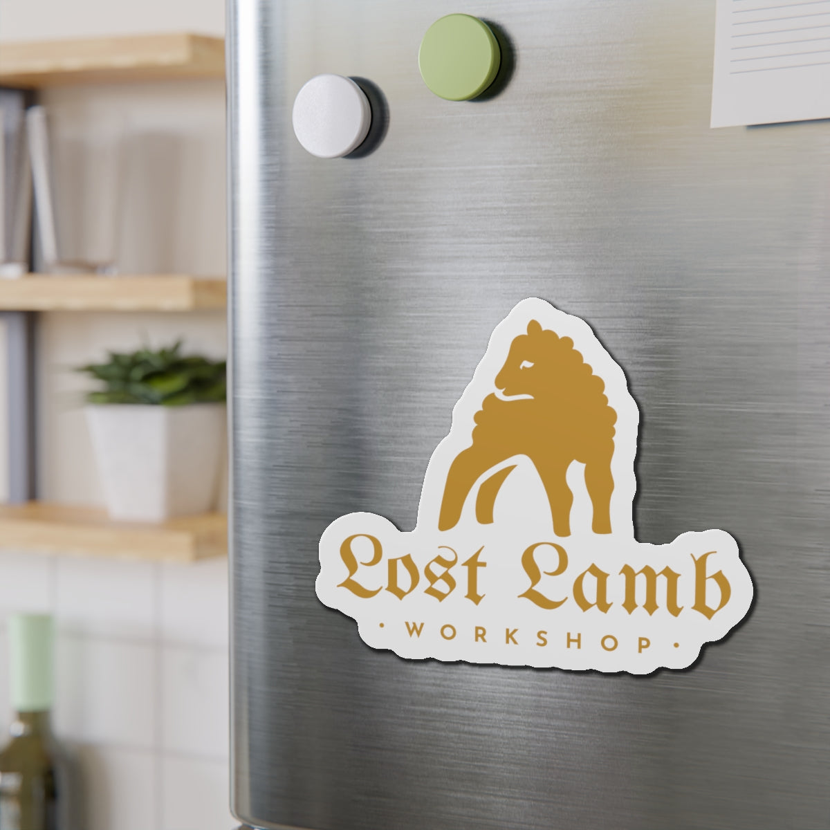 Lost Lamb Workshop Logo - Die-Cut Magnets